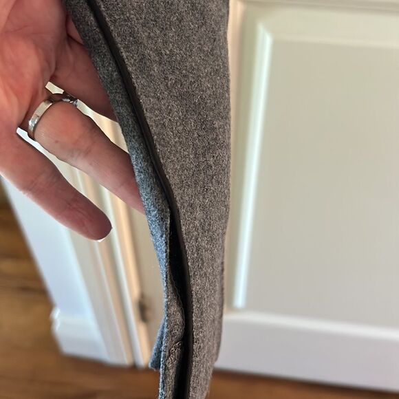 Smythe wool grey piped with black up sides slit hems 2 - Picture 5 of 10